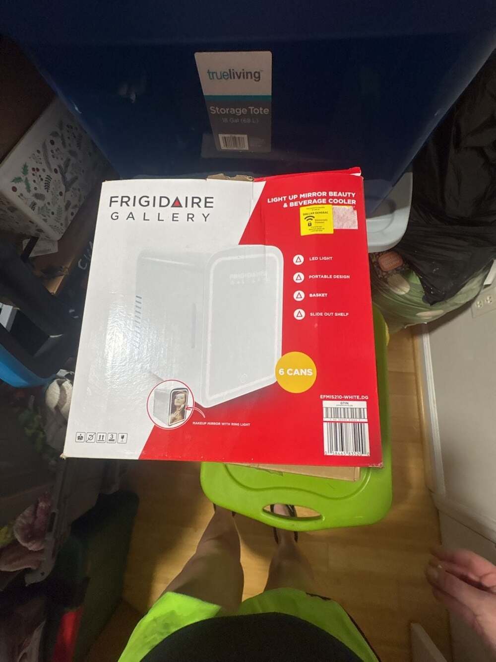 Frigidaire Gallery 6-Can Light Up Mirror Beauty & Beverage Cooler